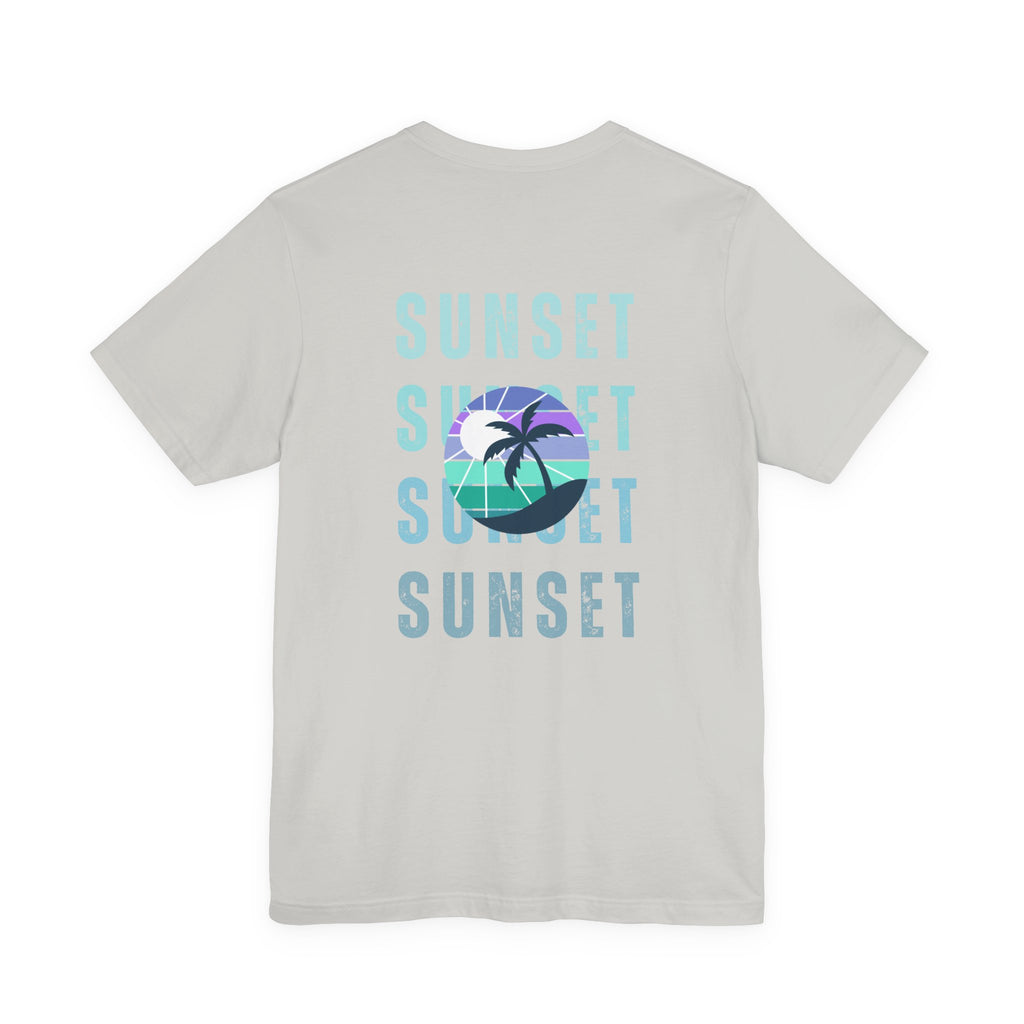 Beachin' Sunset Unisex Jersey Short Sleeve Tee