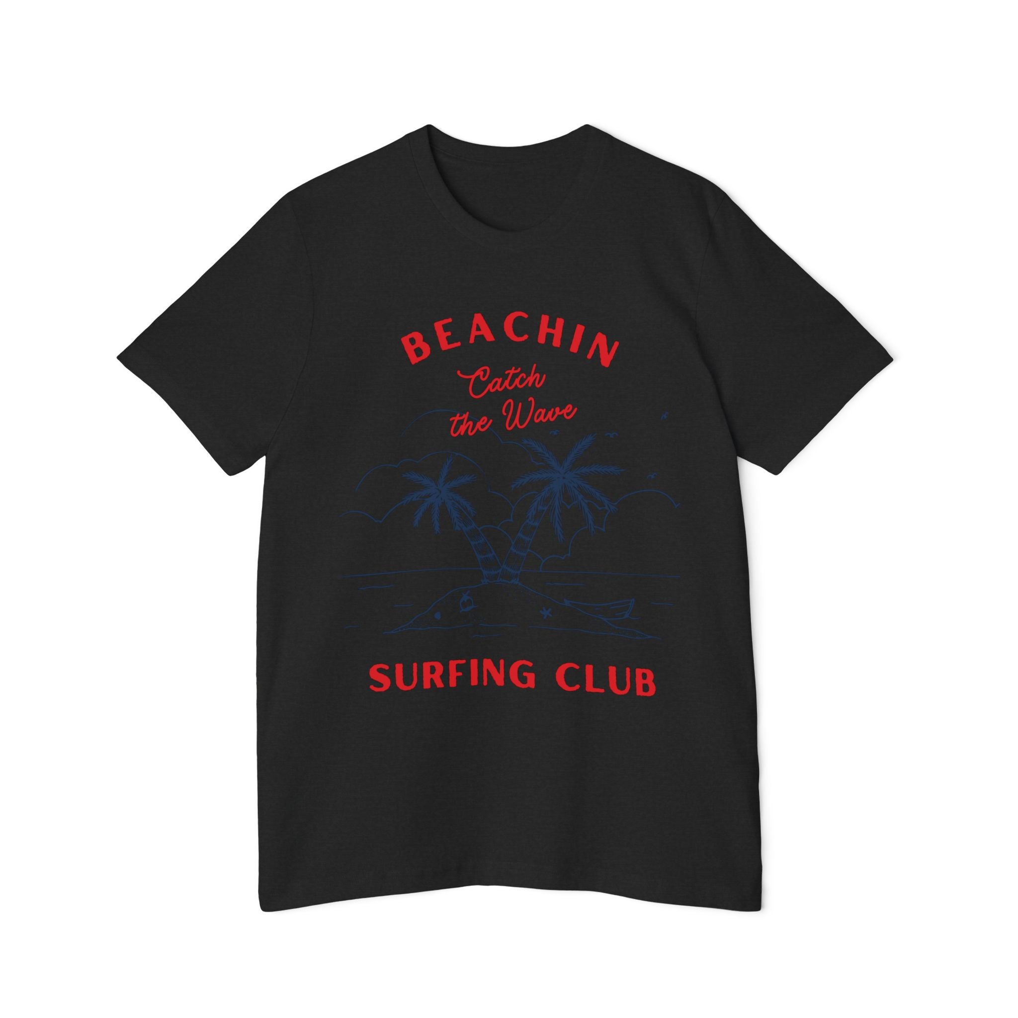 Surfing Club USA-Made Unisex Short-Sleeve Jersey T-Shirt
