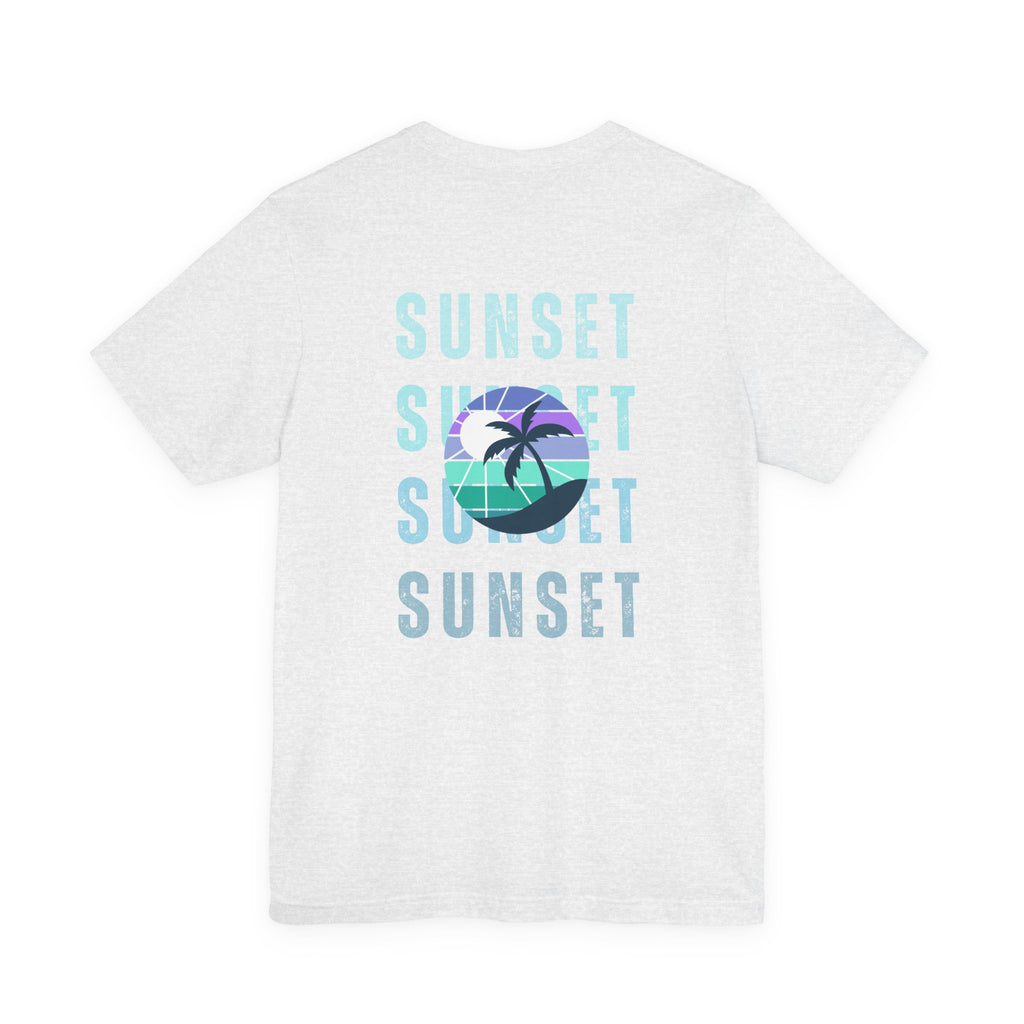 Beachin' Sunset Unisex Jersey Short Sleeve Tee