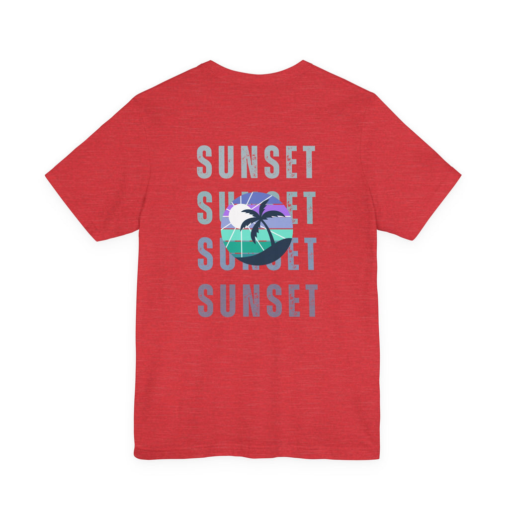 Beachin' Sunset Unisex Jersey Short Sleeve Tee