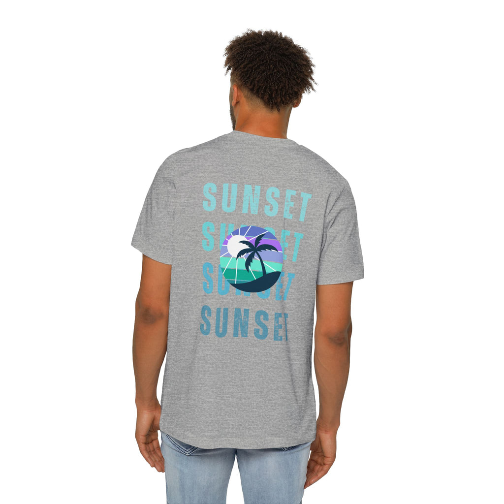 Beachin Sunset USA-Made Unisex Short-Sleeve Jersey T-Shirt