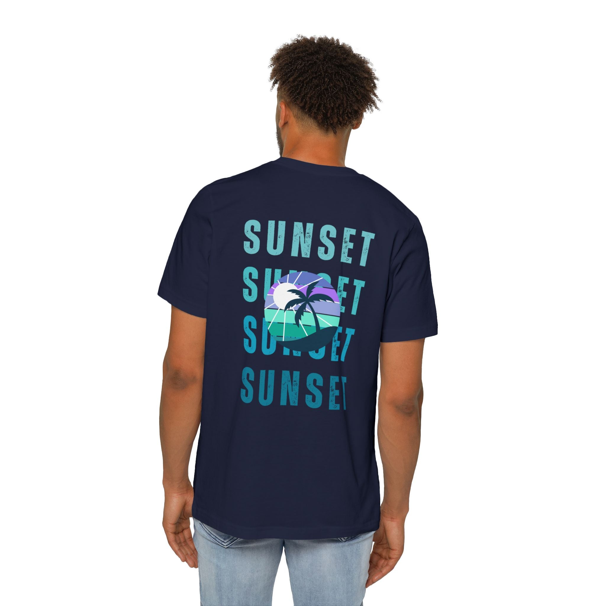 Beachin Sunset USA-Made Unisex Short-Sleeve Jersey T-Shirt
