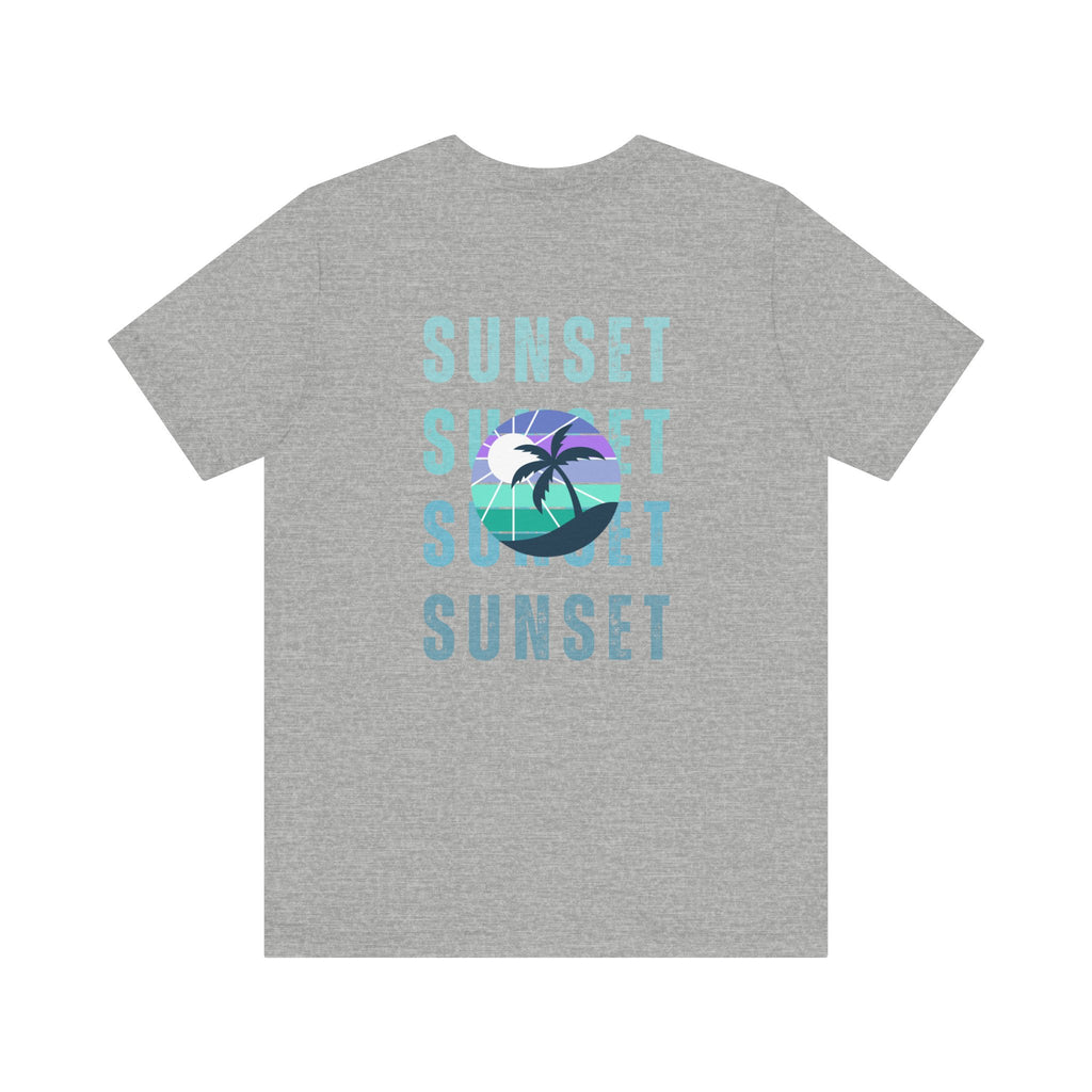 Beachin' Sunset Unisex Jersey Short Sleeve Tee