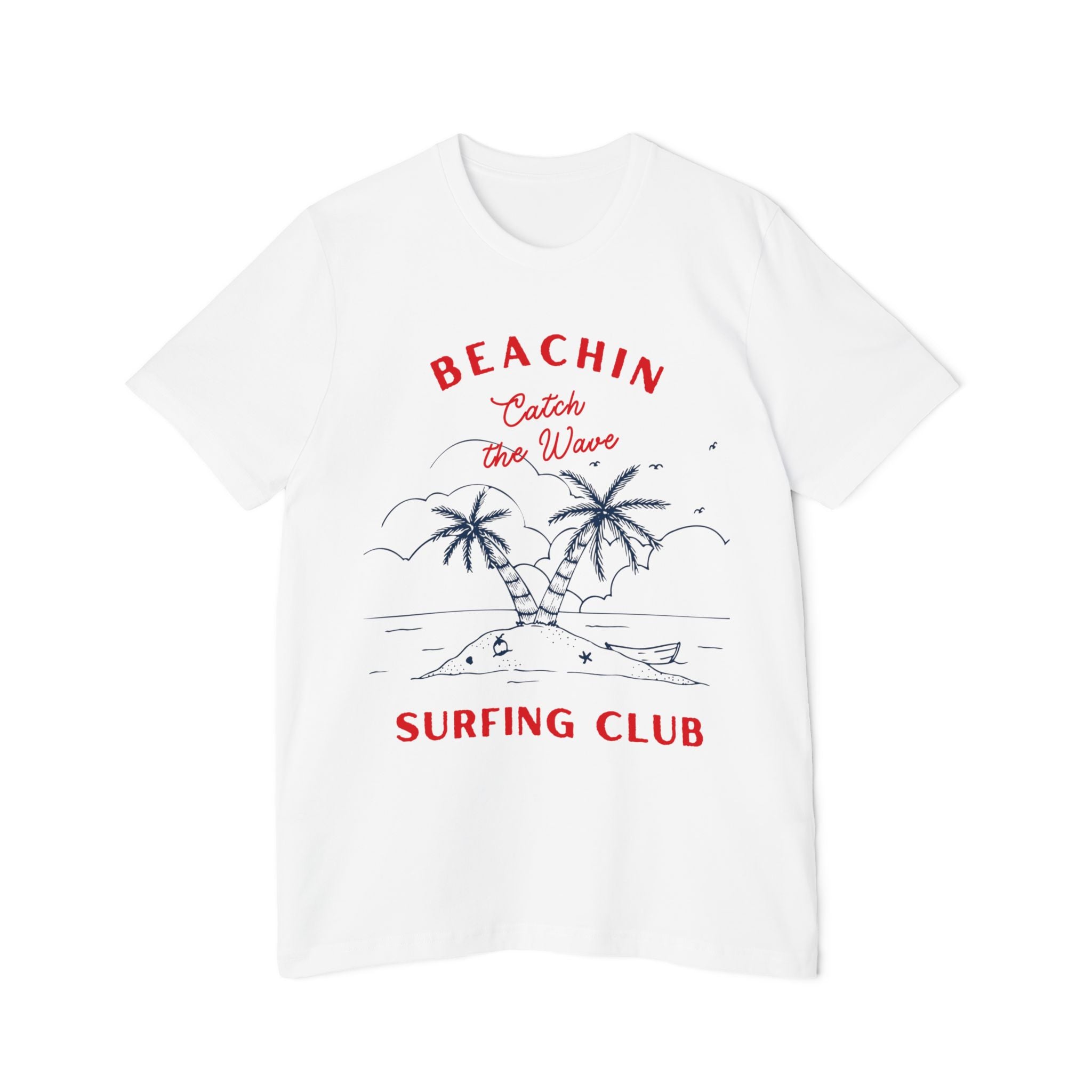 Surfing Club USA-Made Unisex Short-Sleeve Jersey T-Shirt