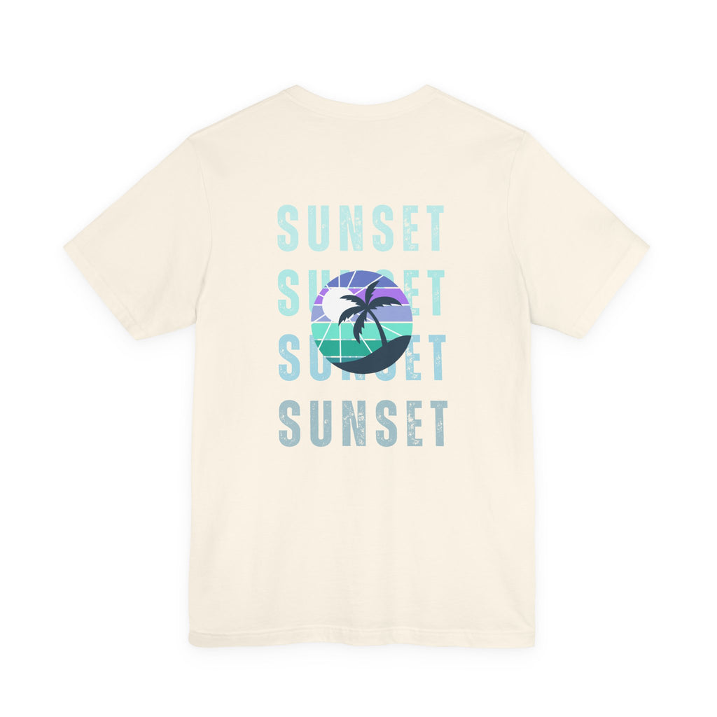 Beachin' Sunset Unisex Jersey Short Sleeve Tee
