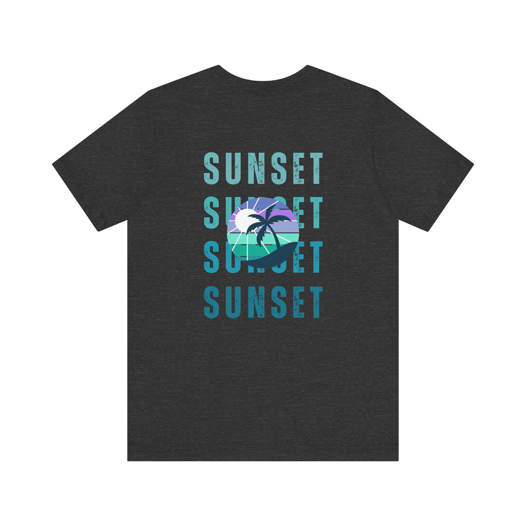 Beachin' Sunset Unisex Jersey Short Sleeve Tee