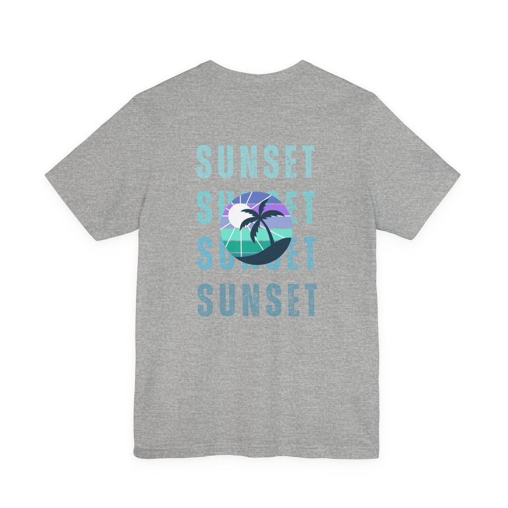 Beachin' Sunset Unisex Jersey Short Sleeve Tee