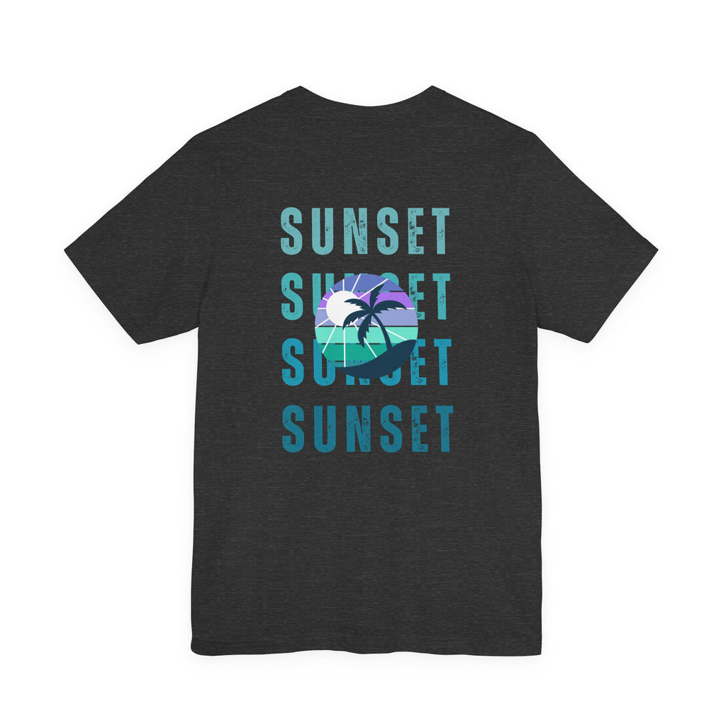 Beachin' Sunset Unisex Jersey Short Sleeve Tee