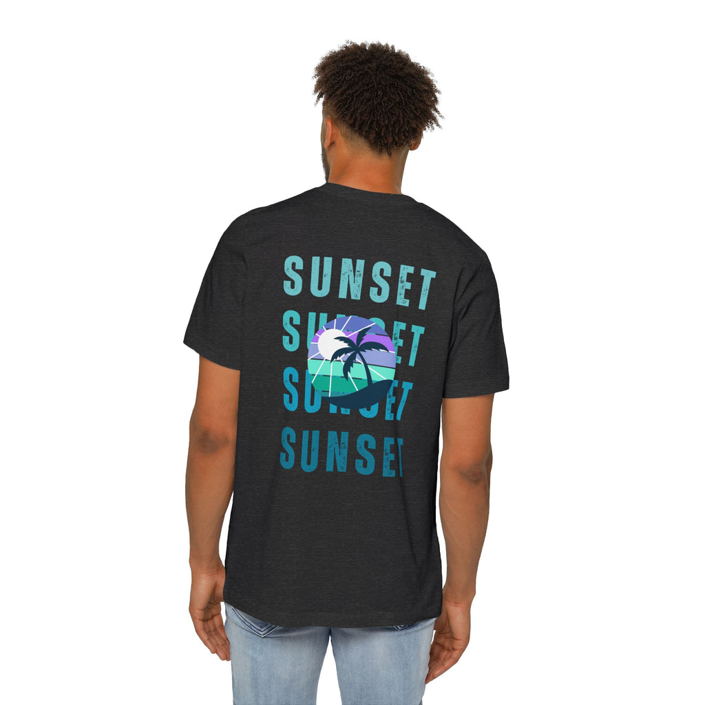 Beachin Sunset USA-Made Unisex Short-Sleeve Jersey T-Shirt