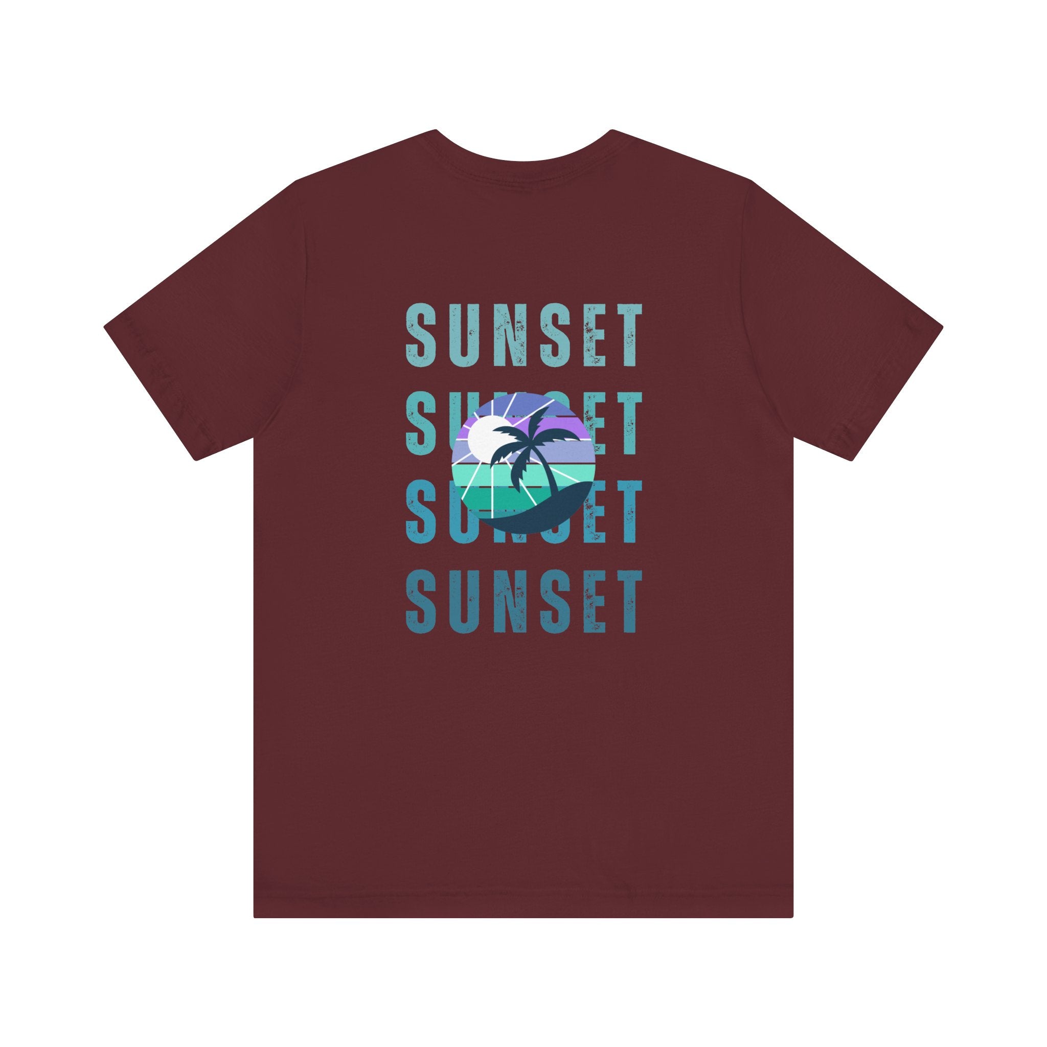 Beachin' Sunset Unisex Jersey Short Sleeve Tee