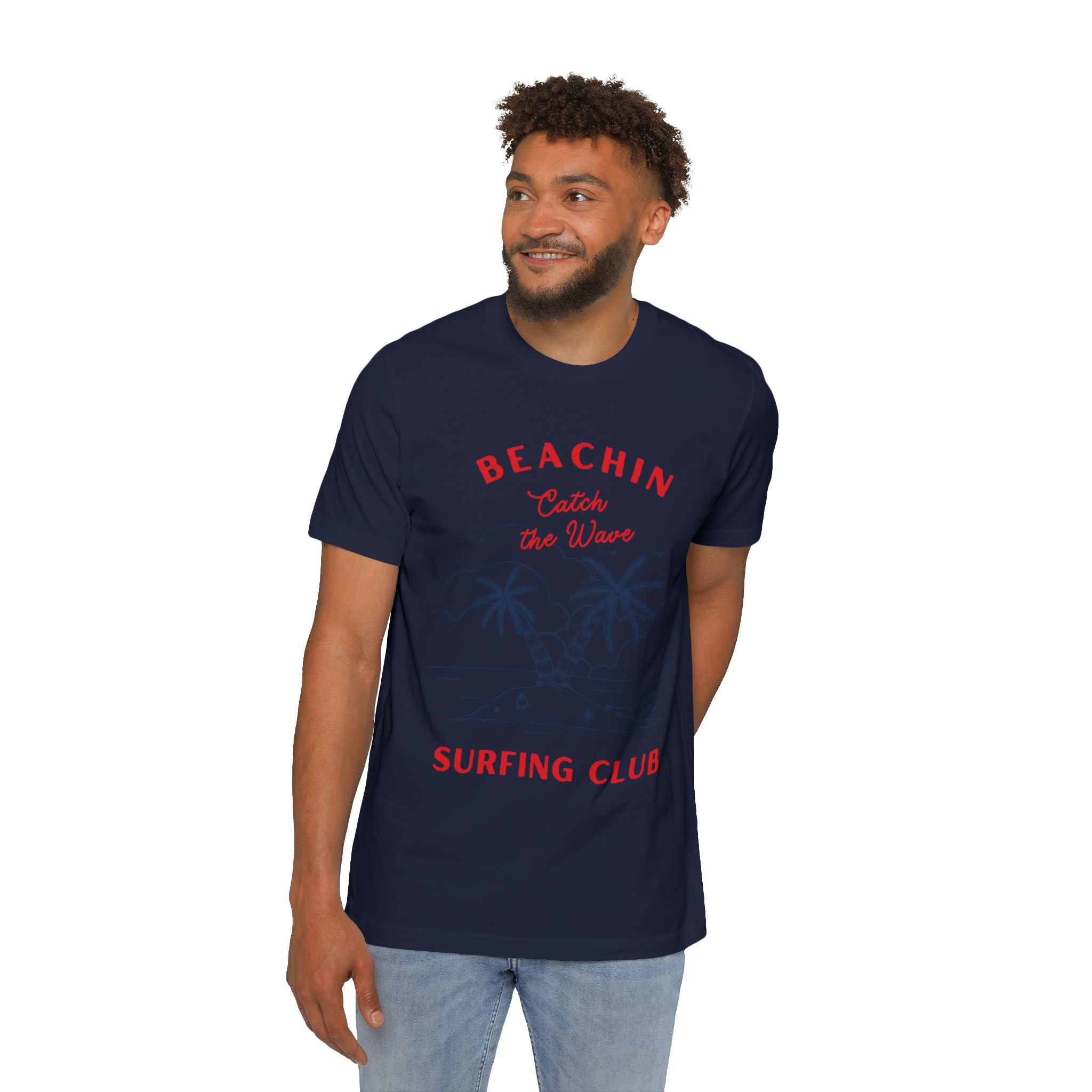 Surfing Club USA-Made Unisex Short-Sleeve Jersey T-Shirt