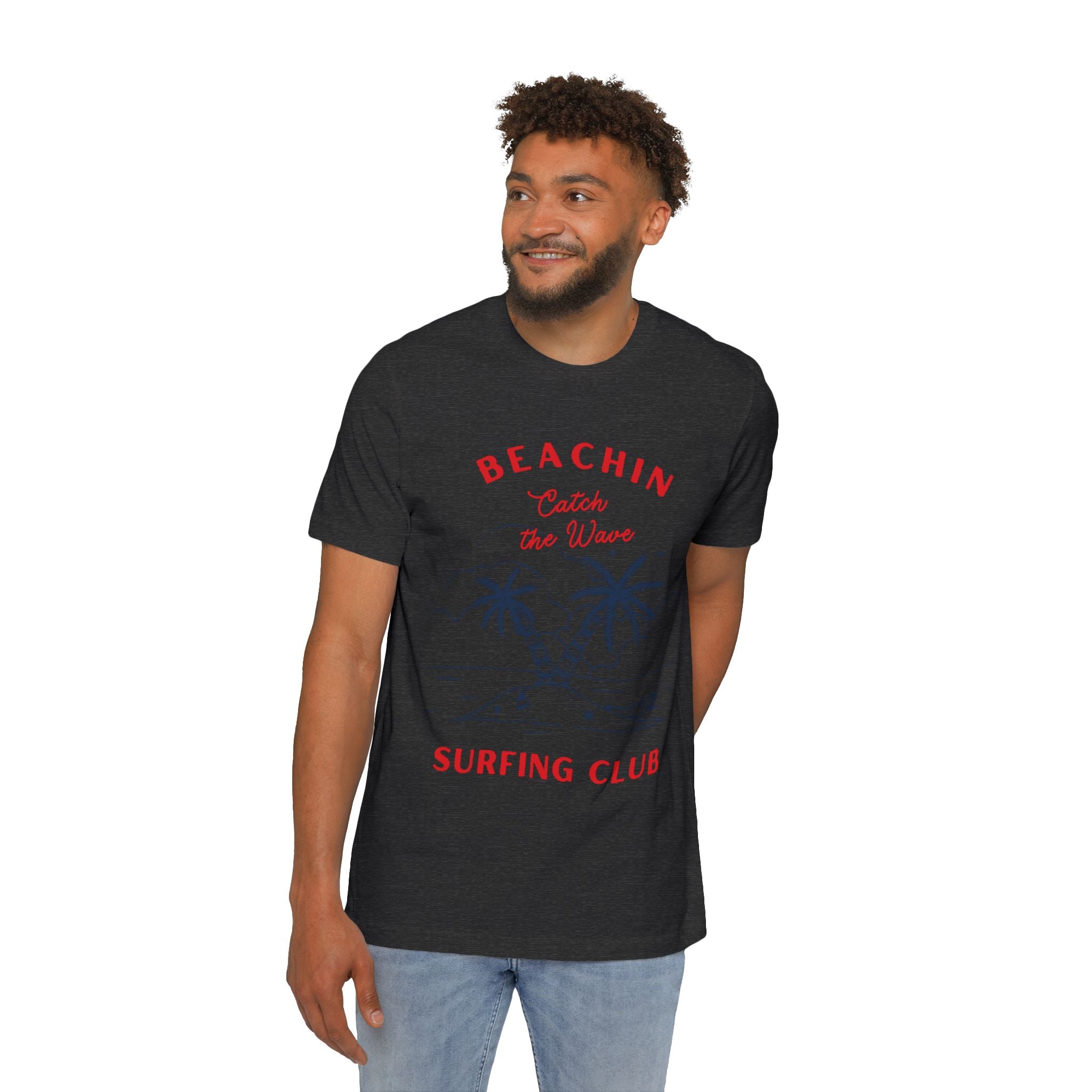 Surfing Club USA-Made Unisex Short-Sleeve Jersey T-Shirt