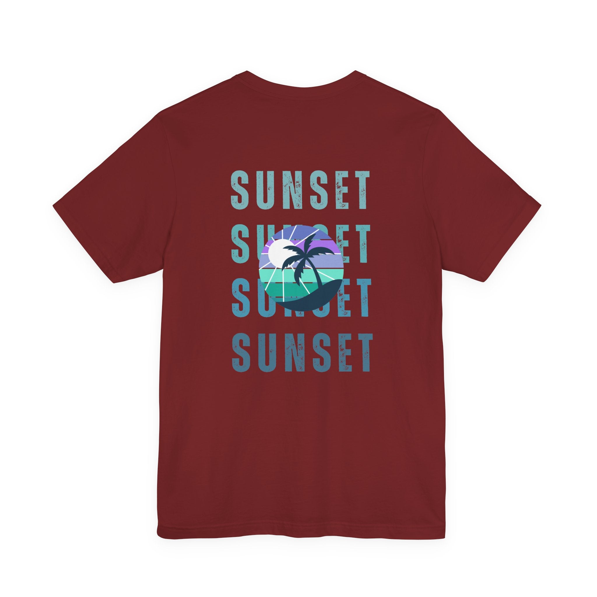 Beachin' Sunset Unisex Jersey Short Sleeve Tee