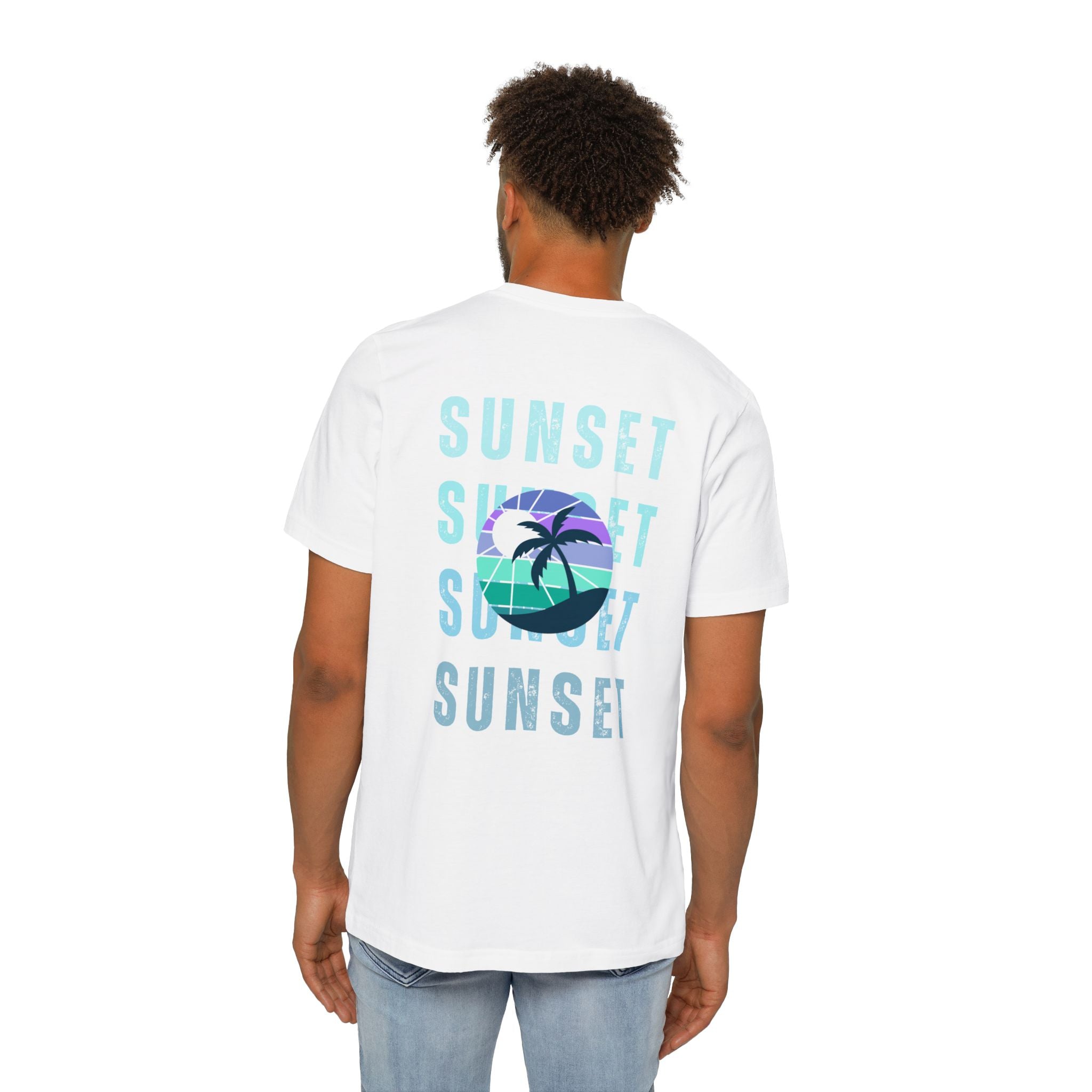 Beachin Sunset USA-Made Unisex Short-Sleeve Jersey T-Shirt