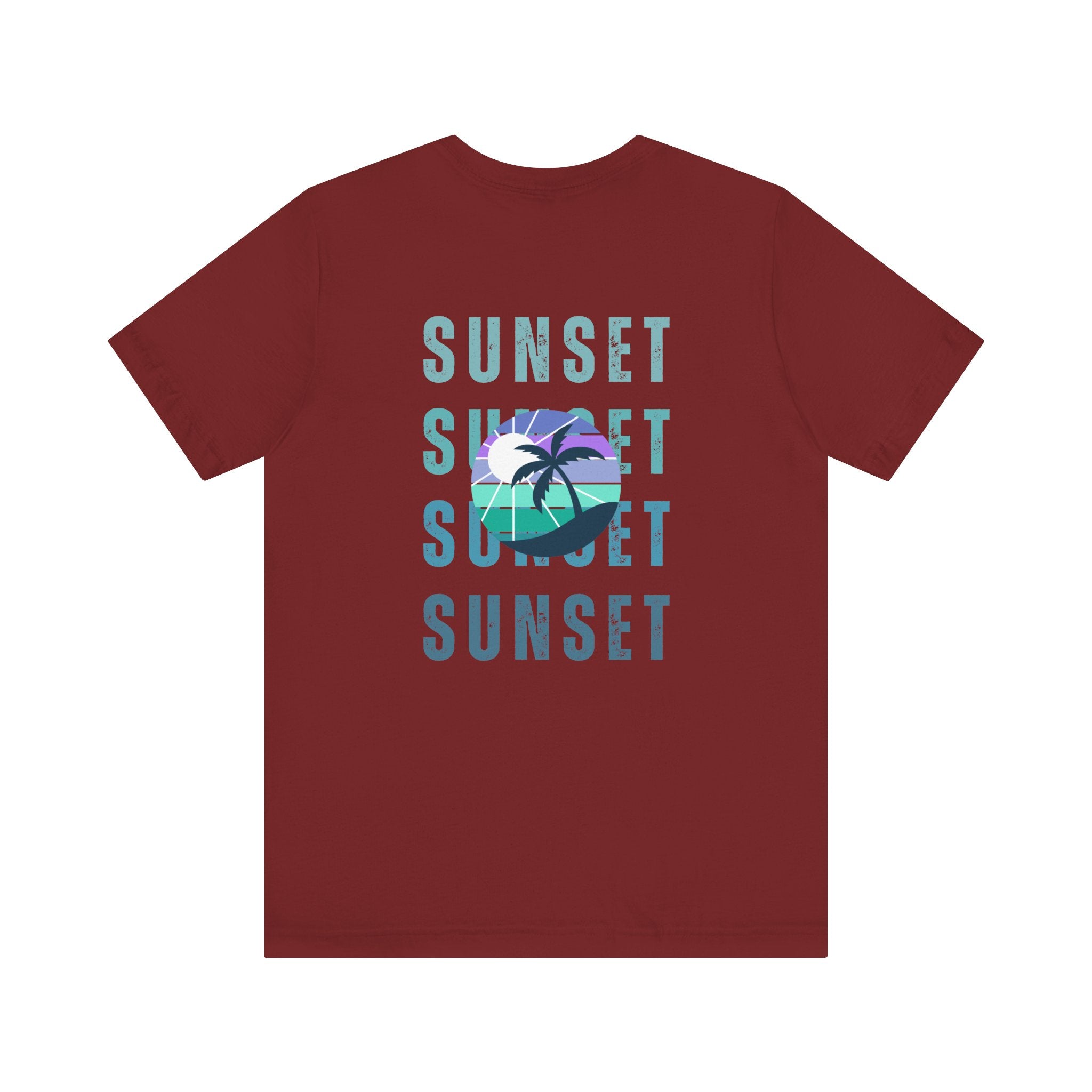 Beachin' Sunset Unisex Jersey Short Sleeve Tee