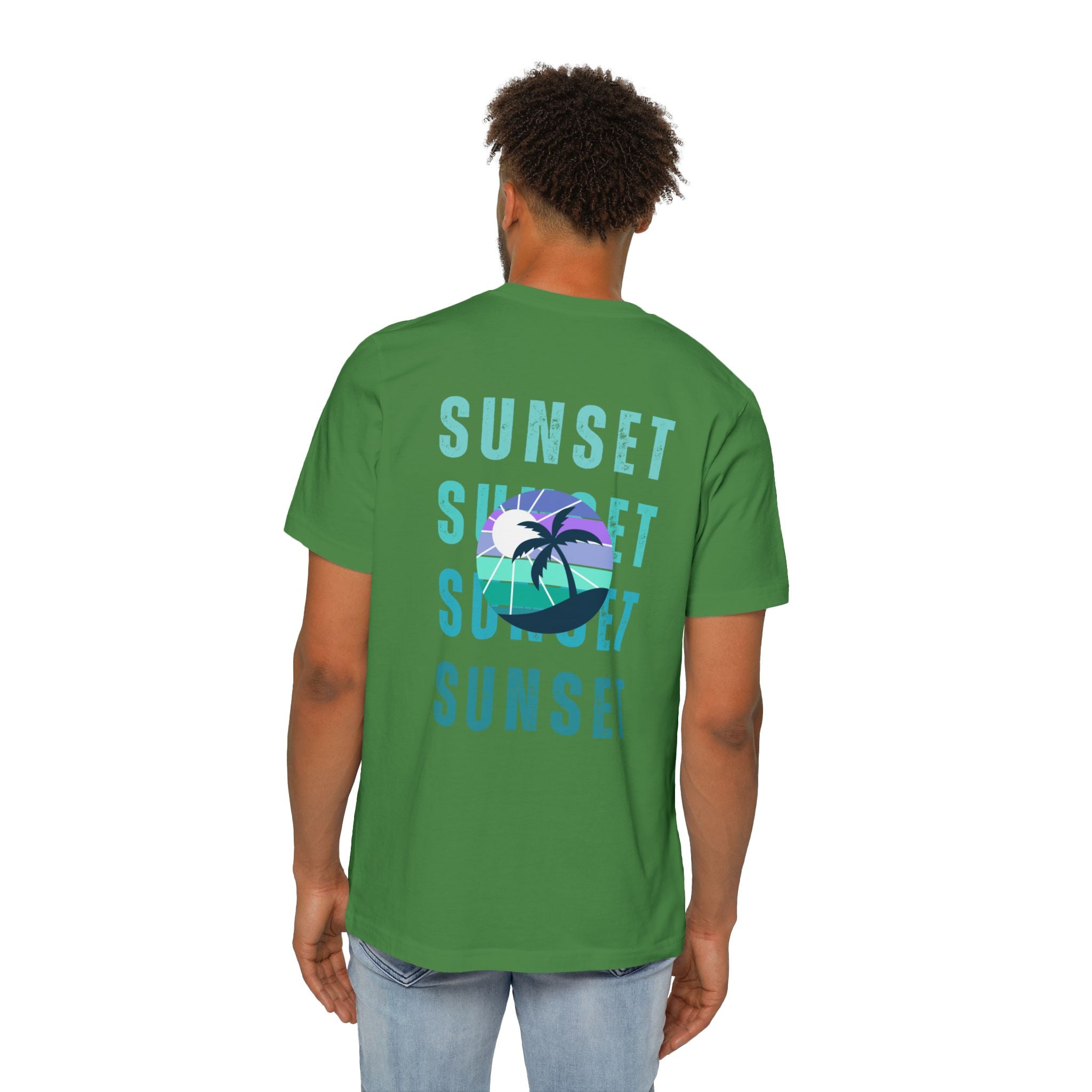 Beachin Sunset USA-Made Unisex Short-Sleeve Jersey T-Shirt