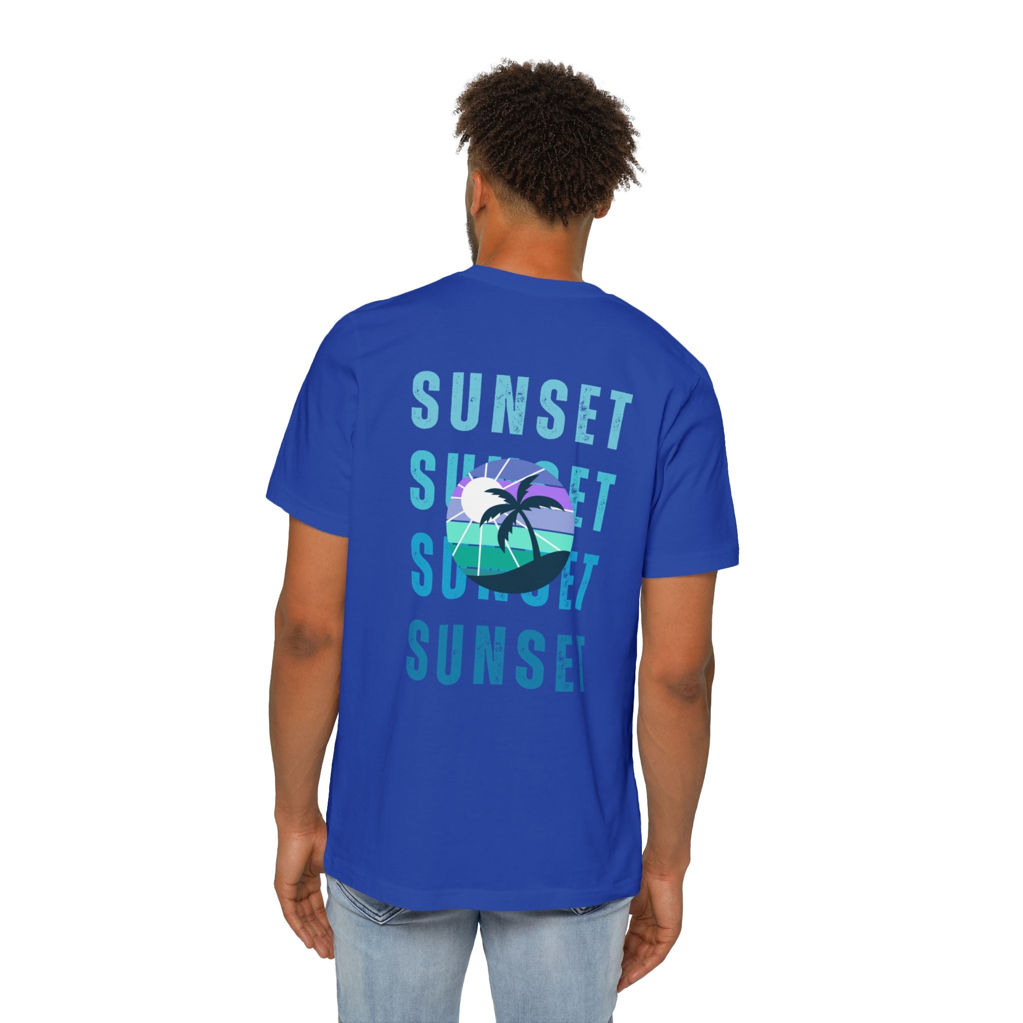 Beachin Sunset USA-Made Unisex Short-Sleeve Jersey T-Shirt