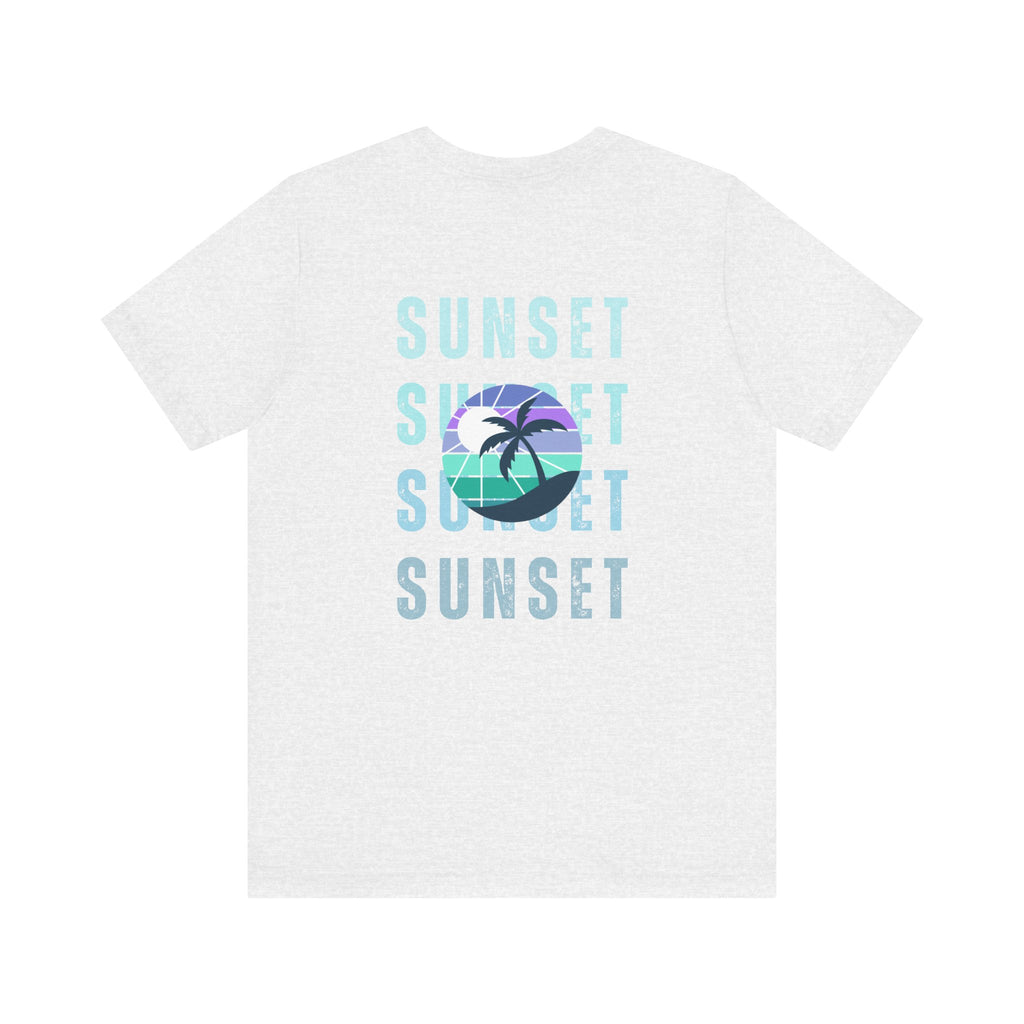 Beachin' Sunset Unisex Jersey Short Sleeve Tee