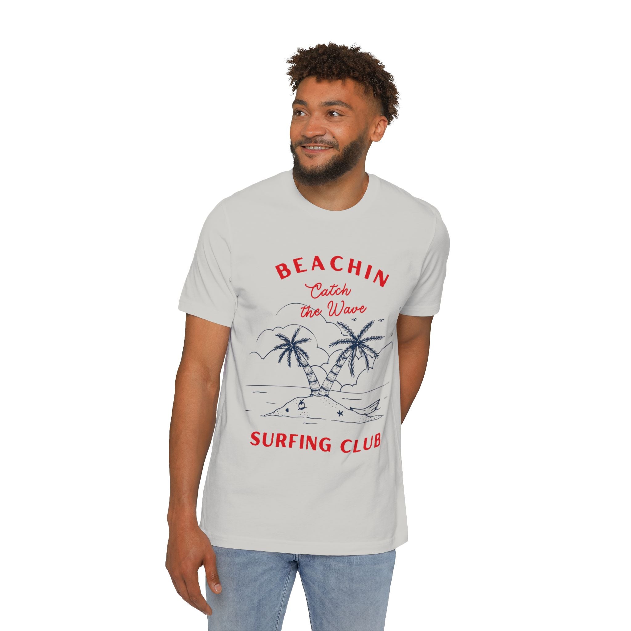 Surfing Club USA-Made Unisex Short-Sleeve Jersey T-Shirt