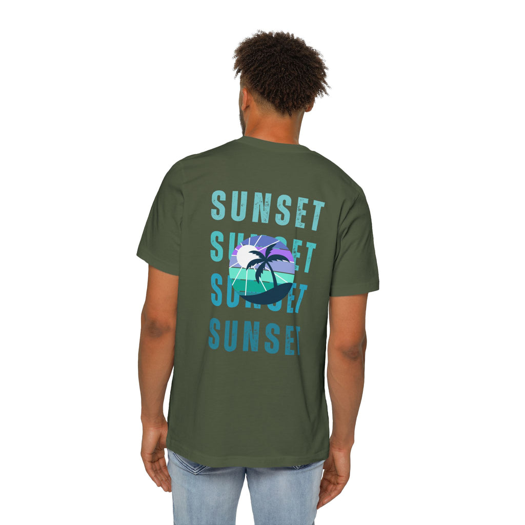 Beachin Sunset USA-Made Unisex Short-Sleeve Jersey T-Shirt